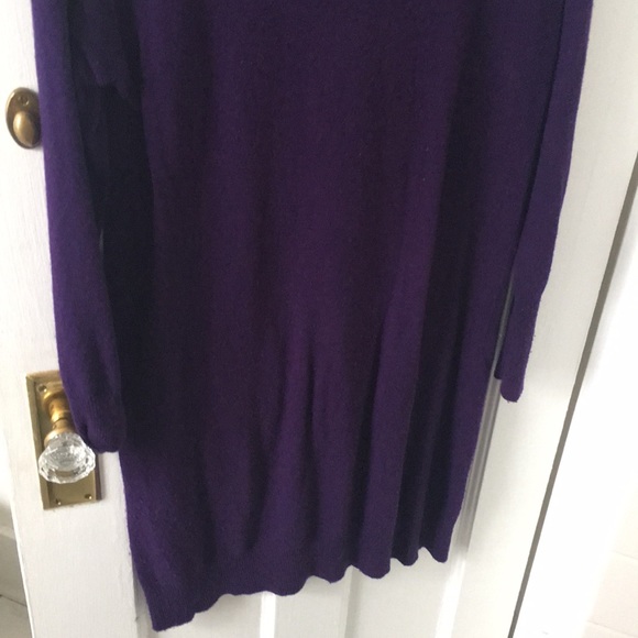 J.Crew boatneck purple sweater dress - Picture 5 of 6